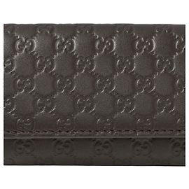 Gucci Dark Brown Leather Key Case Holder