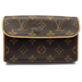 Louis Vuitton Florentine Monogram Pochette S Brown Pouch