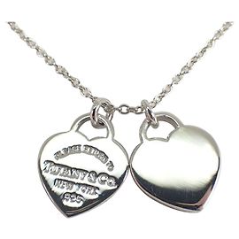 Autre Marque Pendente Tiffany & Co. 925 Return to Tiffany Double Heart Tag