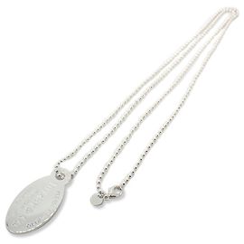 Autre Marque Tiffany & Co. 925 Return to Tiffany lange Halskette mit ovalem Anhänger