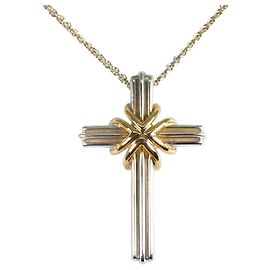 Autre Marque Colgante Collar Cruz Signature Tiffany & Co. 925 750