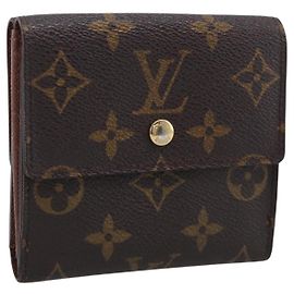 LOUIS VUITTON Monogram Porte Monnaie Bier Cartes Crdit Wallet M61652 Auth 211253 - Jerrillo