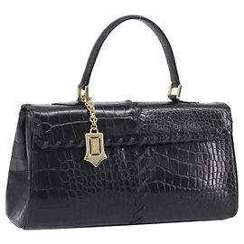 Autre Marque Bolsa de mão Saint Laurent em couro gofrado Preto Ouro Auth 212012V - Jerrillo