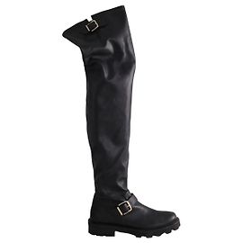 Jimmy Choo Schwarze Overknee-Stiefel