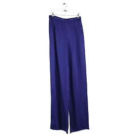 Max Mara Pantalones anchos azules