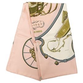 Hermès Springs Seidentuch Rosa 90 Scarves