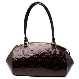 Purple Louis Vuitton Monogram Vernis Sherwood PM Shoulder Bag
