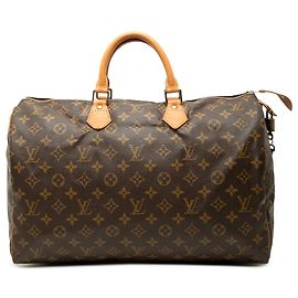 Brown Louis Vuitton Monogram Speedy 40 Boston Bag