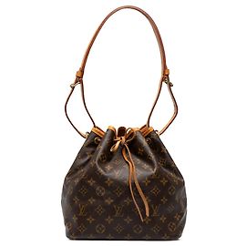 Borsa a secchiello Petit Noe Monogram Louis Vuitton Marrone