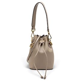 Mini borsa a secchiello Mon Tresor Fendi in pelle marrone