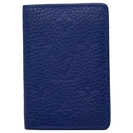 Tarjetero Pocket Organizer Monogram Taurillon Louis Vuitton Azul