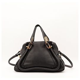 Chloé Chloe Paddington Satchel aus schwarzem Leder