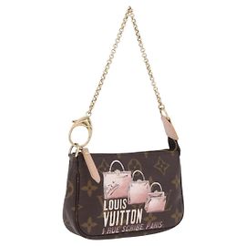LOUIS VUITTON Monogram Bag print Mini Pochette Accessoires M60245 Auth 210835SAM - Jerrillo