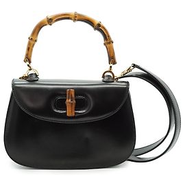 Gucci  mala Vintage Bamboo 1947 2-Way Small com pega superior