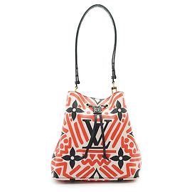 Louis Vuitton Monogram Giant Crafty NeoNoe MM Creme Rouge