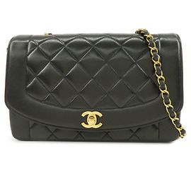 CHANEL Matelasse Timeless Classic Diana 25 Chain Shoulder Bag A01165