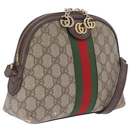 GUCCI GG Marmont Ophidia WebSherry Line Shoulder Bag PVC 499621 Auth 209226 - Jerrillo
