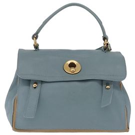 Autre Marque Saint Laurent Muse To Hand Bag Leder 2way Hellblau Gold 283731 Auth 211010V - Jerrillo