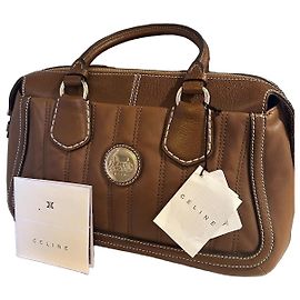 Céline CELINE Vintage Boston Tasche - Cappuccino Leder - Tadelloser Zustand mit Dustbag, Etikett und Zertifikat / Echtheitsbeleg