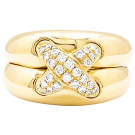 Chaumet "Liens" Ring aus Gelbgold und Diamanten.