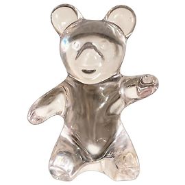 Autre Marque Klarer Kristallbären-Figur