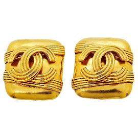 Orecchini a clip Chanel placcati oro