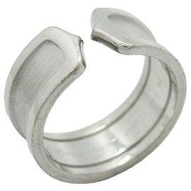 Anello Cartier C2 Wide Band in oro bianco 18K