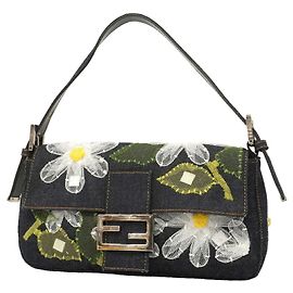 Bolso bucket Fendi Mamma en azul marino