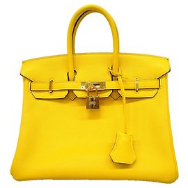Hermès Hermes Birkin 25 Handtasche aus Togo-Leder