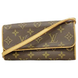 Borsa a tracolla Louis Vuitton Monogram Pochette Twin PM