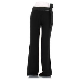 Alexander Mcqueen Schwarze Hose mit Schleifendetail