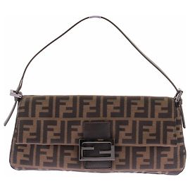 Fendi Borsa Baguette in tela FF