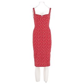 Rouje Rotes Baumwollkleid mit Blumenmuster
