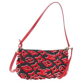 LOUIS VUITTON LVxUF Pochette Accessoires Bag Leather Red M45548 LV