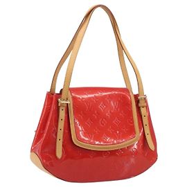LOUIS VUITTON Monogram Vernis Biscayne Bay GM Bag Red M91287 LV
