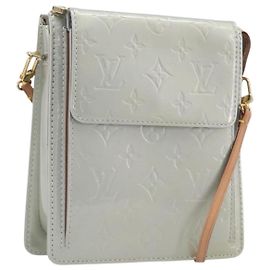 LOUIS VUITTON Monogram Vernis Motto Accessory Pouch Gris M91030 LV