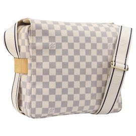 LOUIS VUITTON Damier Azur Naviglio Shoulder Bag N51189 LV