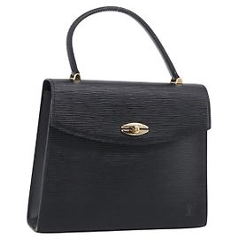 LOUIS VUITTON Epi Malesherbes Handtasche Schwarz M52372 LV
