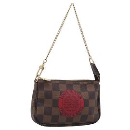 LOUIS VUITTON Damier Ebene Mini Pochette Accessoires Pouch N58011