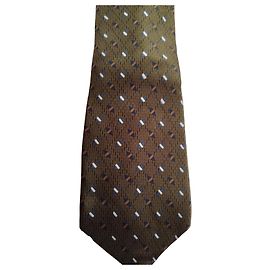 Autre Marque Zylos by George Machado Geometric Silk Tie