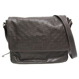 Borsa a tracolla Gucci Guccissima in pelle