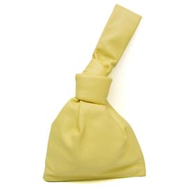 Bottega Veneta TWIST Petit Sac à Main en Cuir Jaune