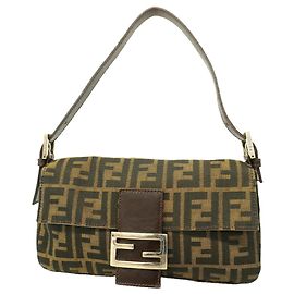 Borsa a secchiello Fendi Zucca Mamma in nylon e canvas