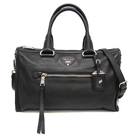 Prada VITELLO PHENIX BL0805 Women's Leather Handbag/Shoulder Bag