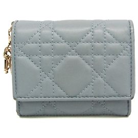 Christian Dior Cannage/Lady Dior Lotus Wallet