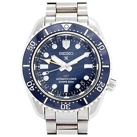 Relógio Masculino Seiko Prospex Diver Scuba GMT Mostrador Azul