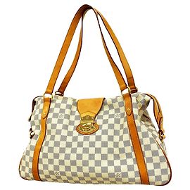 Bolso de hombro Louis Vuitton Damier Azur Streza GM