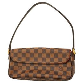 Borsa a spalla Louis Vuitton Damier Recoleta N51299 Ebene