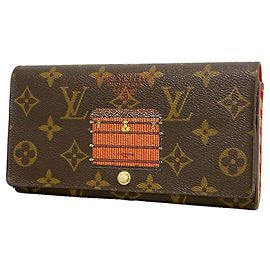 Louis Vuitton Monogram Portefeuille Sarah Trunk Long Wallet