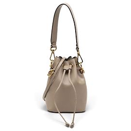 Mini borsa bucket Mon Tresor in pelle marrone Fendi
